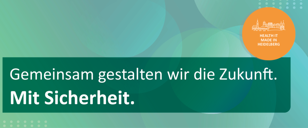 Banner mit Text: Gemeinsam gestalten wir die Zukunft. Mit Sicherheit.